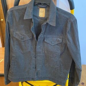 GAP Dark Gray Corduroy Denim Jacket